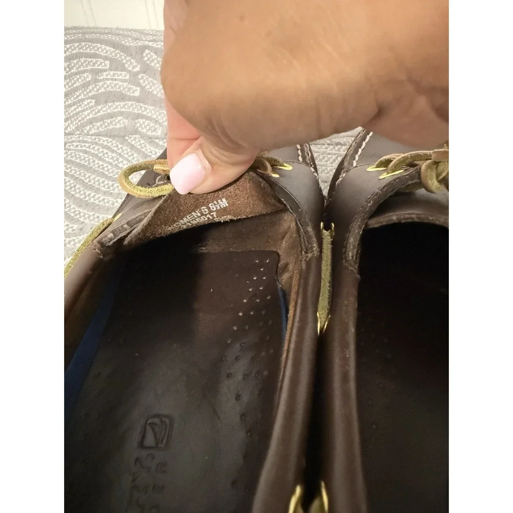 Sperry Women's Authentic Original Boat Shoes – Brown Leather – Size 8.5